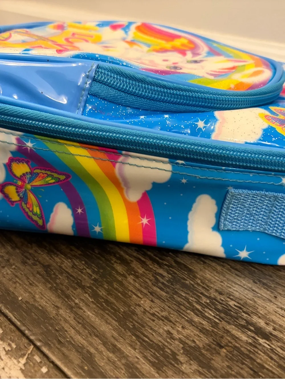 Vintage 90’s NOS RARE Lisa Frank CHRISSY ANGEL KITTY Lunch Box like NEW - Picture 5 of 15